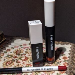 RealHer Set of Red Lip Plumper, Lipstick, & Liner